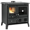 Image de Cuisinière À Bois La Nordica Gardenia.16 Noir Anthracite 9,5 Kw Four 55 L