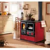 Image de Cuisinière À Bois Raccordable - La Nordica Rosa.16 Maiolica Bordeaux 8.8 Kw