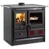 Image de Cuisinière à bois 9.5kw noir anthracite - Nordica Extraflame - ROSAL.16ACIER -