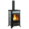 Image de Poêle À Bois   Rossella R1 5.0 Liberty, Revêtement En Pierre Naturelle 58×59 H91 Cm, 9 Kw   La Nordica