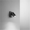 Image de Applique murale led ronde noire orientable ODDY 1xGu10 Perenz