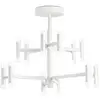 Image de Plafonnier Led Moderne En Métal Blanc Mat, Structure En Aluminium Verni Par Poudrage, Diamètre 70 Cm, 68W, Lumière 3000K - Marque Perenz