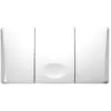 Image de Plaque De Commande Murale Medusa Wc Encastré Valsir , Simple Touche Blanche