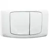 Image de Valsir   Plaque De Commande Wc Encastré Double Volume   Abs Blanc   Dimensions 330x195x30mm   Compatible Réservoirs Angel Et Rios