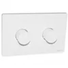 Image de Valsir - Plaque De Commande Wc Encastré Winner Et Cubik, Double Touche Blanche