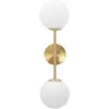 Image de Mauro Ferretti applique Glamy double E14 15x21x55 cm or blanc