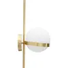Image de Mauro Ferretti Applique Glamy cercle E14 15x20x40 cm or blanc