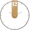 Image de Horloge murale Goldy de Mauro Ferretti, diamètre 60 cm, épaisseur 4,5 cm, finition dorée et noire