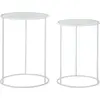 Image de FURNLUX Table basse Coppia Blanc 43cm (2 pièces) / Couleur principale : Blanc / Dimensions : 43 x 60 x 43 cm