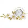 Image de Horloge murale Mauro Ferretti « Flow », 92,5 x 8 x 45,5 cm, blanc et or
