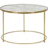 Image de Mauro Ferretti table basse papillons Ø 60x40,5 cm or