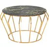 Image de FURNLUX Table basse Histor Gold 45cm / Couleur principale : Gold / Dimensions : 45 x 78 x 78 cm