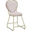 Image de Mauro Ferretti heart chair 37x47x80 cm gold pink