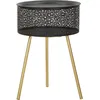 Image de Mauro Ferretti table basse Blacky Ø 35x50 cm or noir