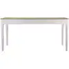 Image de FURNLUX Table de salle à manger Matera Blanc 180cm / Couleur principale : Blanc / Dimensions : 180 x 80 x 60 cm