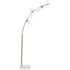 Image de Lampadaire Lampada 130 x 220 x 45 cm métal verre or blanc