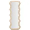 Image de FURNLUX Miroir mural Emily Beige 60cm / Couleur principale : Beige / Dimensions : 60 x 160 x 6 cm