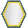 Image de FURNLUX Miroir mural Tony Jaune 75cm / Couleur principale : Jaune / Dimensions : 75 x 80 x 4 cm