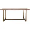 Image de FURNLUX Table à manger Ankara Marron 180cm / Couleur principale : Marron / Dimensions : 180 x 78 x 90 cm