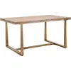 Image de FURNLUX Table à manger Ankara Marron 150cm / Couleur principale : Marron / Dimensions : 150 x 78 x 90 cm