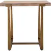 Image de Table De Salle À Manger Carrée Moderne Ankara En Bois Et Métal - Design Simple Et Audacieux - Style Moderne 142814000Q
