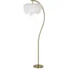 Image de FURNLUX Lampadaire semi-blanc 60cm / Couleur principale : blanc / Dimensions : 60 x 170 x 33 cm