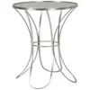 Image de FURNLUX Table basse Trixy Argent 56cm / Couleur principale : Argent / Dimensions : 56 x 68 x 56 cm