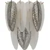 Image de Mauro Ferretti Applique en verre Leafy Argent/Blanc 3xE14