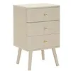 Image de Table De Chevet Shy 3 Tiroirs Design Compact Moderne