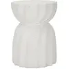 Image de Table d'appoint Twisty blanche 36 x 36 x 47,5 cm