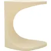 Image de Table Basse Ibiza En Polyéthylène Blanc 42 X 42 X 52 Cm - Table D'Appoint Moderne En Forme D'Arche Avec Finition Mate - Collection Ibiza