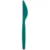 Image de Sachet de 20 COUTEAUX easy 18,5cm plastique, Vert canard
