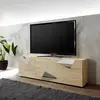 Image de Meuble TV à 3 portes en chêne au design géométrique Brema RS Vittoria