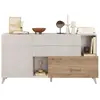 Image de CALICOSY - Buffet 2 portes, 2 tiroirs, 2 niches et 2 étagères L181 cm - MALA