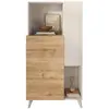 Image de CALICOSY - Buffet 2 portes, 2 niches et 2 étagères L80 cm - MALA