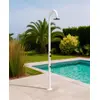 Image de Sined | Douche d'extérieur Luna-Timer P - 233 Cm - Blanc - Aluminium - Résistant aux intempéries et élégant