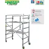 Image de Échafaudage complet alu hauteur de travail 2.80m - FACAL - avec 2 tables + sacoche - PIEGO