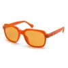 Image de Lunettes de soleil Damensonnenbrille Opposit TM-522S-04, couleur orange, diamètre : 56 mm