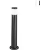Image de FOCUS : borne d'extérieur ronde en polycarbonate noir, GU10, 77,2 cm