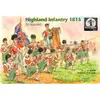 Image de Figurines Highland (Scottish) Infantry 1815. 4 monté officiers. 4 porte-drapeaux et 36 chiffres d'infanterie 30 + chiffres d'infanterie 1/72 - Waterlo