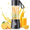 Image de Mixeur plongeant - Idéal pour les smoothies et les milkshakes - Mixeur plongeant motorisé - Mixeur plongeant avec récipient - Idéal pour les pique-niques, le sport, à la maison, au bureau - Noir