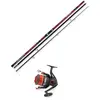 Image de Kit de pêche au surf Lineaeffe Combo : canne à surf Red Devil 4,20 m 120-250 g + moulinet 80 avec ligne