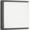 Image de Applique murale LED Licht Creativ Design, modèle LB25, en acier inoxydable graphite, 2 douilles E27