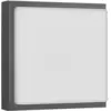 Image de Applique murale LCD Licht Creativ Design, modèle LB25, en acier inoxydable graphite, douille E27