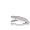 Image de Abattant Wc Universel Dianhydro Romeo Pour Personnes Handicape'es En Abattant Wc En Bois Blanc Avec Charnie'res Re'glables