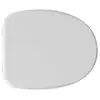 Image de Abattant Wc Pour Vase Rak Karla 39-44 X 35 Cm Abattant Wc Avec Charnie'res Re'glables Et Sie'ge En Fonte De Bois Bianco