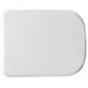 Image de Abattant Wc Pour Wc Gsi Traccia 41,3-44 X 35 Cm Abattant Wc Blanc Avec Charnie'res Re'glables Et Sie'ge En Fonte De Bois