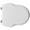 Image de Dianhydro - Abattant Wc Pour Vase Old Time En Ce'ramique Vitruvit 41,5-46,5 X 37,5 Cm Abattant Wc Blanc Avec Charnie'res Re'glables En Fonte De Bois