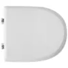 Image de Abattant Wc Pour Vase Senesi Mizar Abattant Wc 40 X 36 Cm Avec Charnie'res Fixes Et Sie'ge En Fonte De Bois