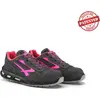 Image de U-Power Red Lion Candy, chaussures de sécurité unisexes, baskets en cuir légères, flexibles, anti-crevaison, avec insert Infinergy, avec embouts en aluminium - Grey & Pink 38